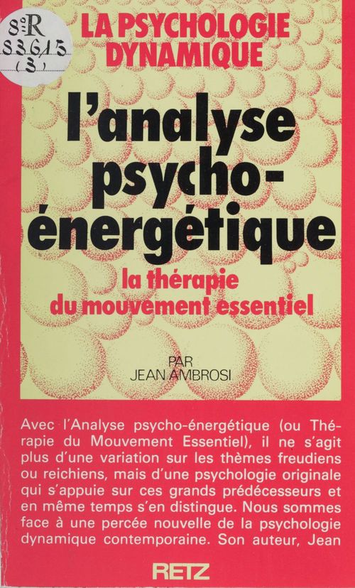 ebook cover of L'Analyse psycho-énergétique, by Jean Ambrosi