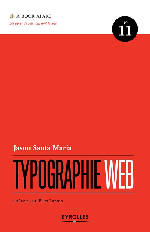 Couverture ebook de Typographie Web, de Jason Santa maria