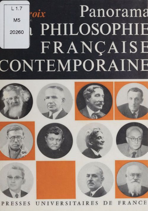 ebook cover of Panorama de la philosophie française contemporaine, by Jean Lacroix