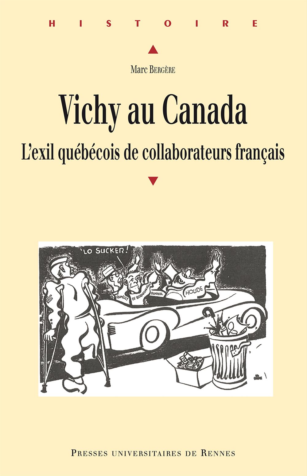 ebook cover of Vichy au Canada, by Marc Bergère