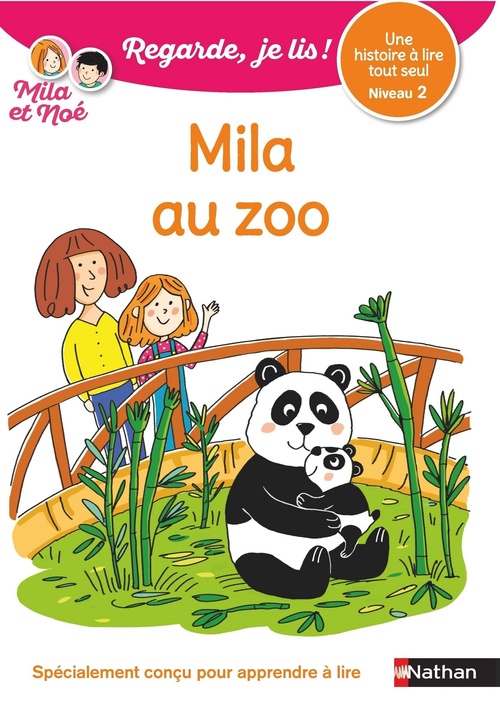 ebook cover of Regarde, je lis ! Une histoire à lire tout seul - Mila au zoo - Niveau 2, by Eric Battut, Olivia Cosneau