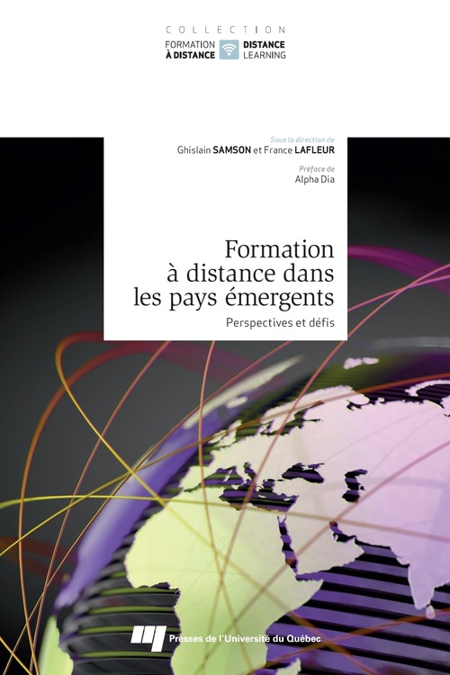 Couverture ebook de Formation à distance dans les pays émergents, de Collectif, Ghislain Samson, France Lafleur