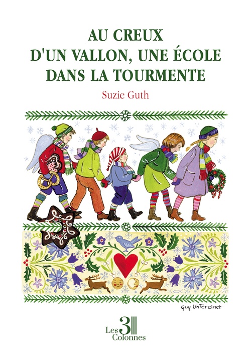Couverture ebook de Au creux d'un vallon, une école dans la tourmente, de Suzie Guth