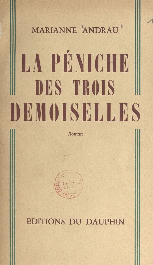ebook cover of La péniche des trois demoiselles, by Marianne Andrau