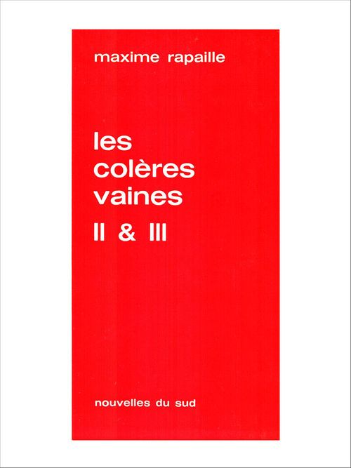 Couverture ebook de Les colères vaines, de Maxime Rapaille