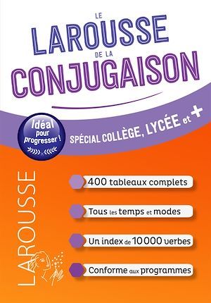 Couverture ebook de Le Larousse de la conjugaison, de Collectif