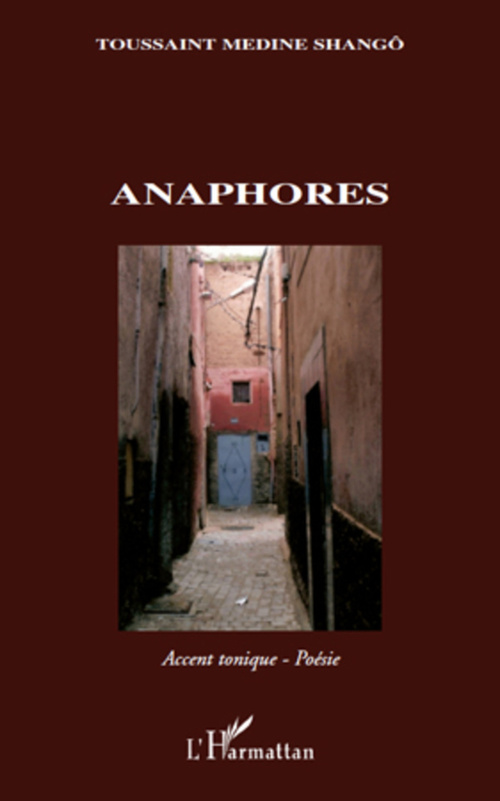 Couverture ebook de Anaphores, de Toussaint médine Shango