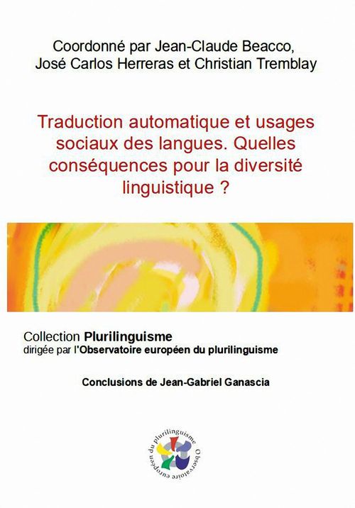ebook cover of Traduction automatique et usages sociaux des langues, by J. C.  J.-C. Beacco Ch. Tremblay