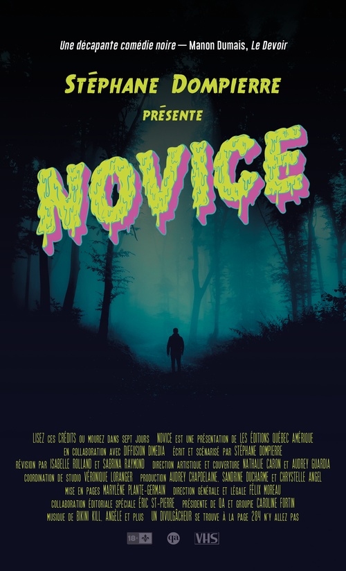 Couverture ebook de Novice, de Stéphane Dompierre
