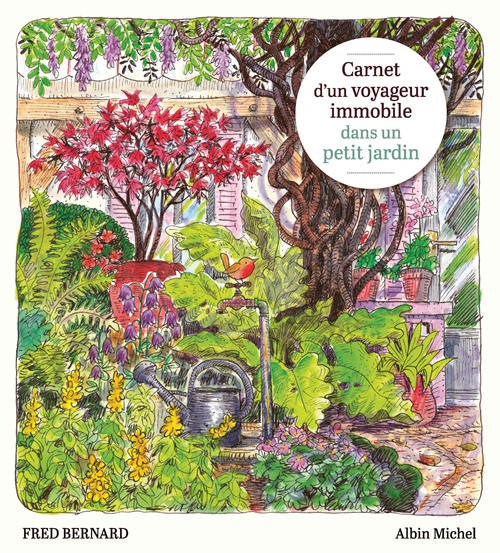 Couverture ebook de Carnet d'un voyageur immobile dans un petit jardin, de Fred Bernard