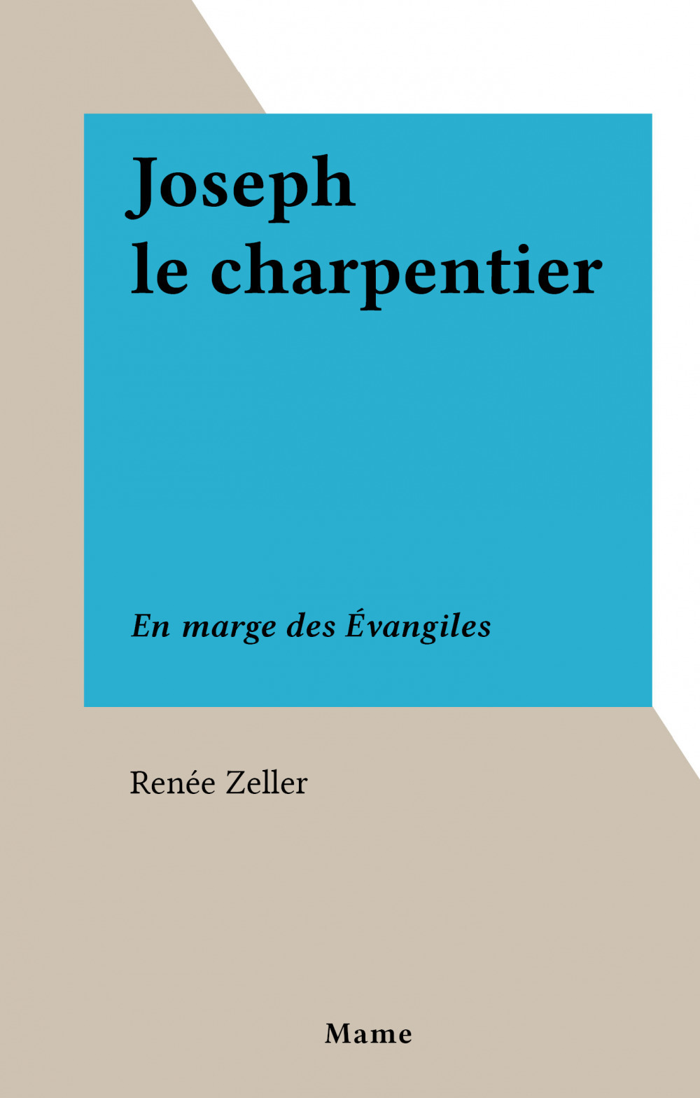 Couverture ebook de Joseph le charpentier, de Renee Zeller