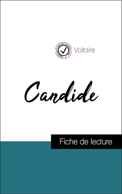 Couverture ebook de Analyse de l'oeuvre : Candide (résumé et fiche de lecture plébiscités par les enseignants sur fichedelecture.fr), de Voltaire