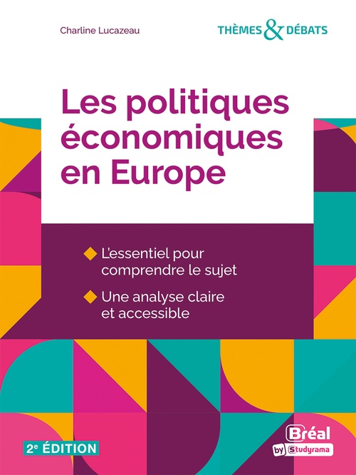 Couverture ebook de Les politiques économiques en Europe, de Charline Lucazeau