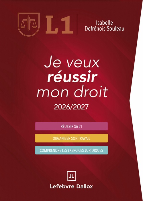 ebook cover of Je veux réussir mon droit 2026/2027 15ed, by Isabelle Defrénois-Souleau