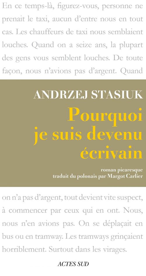 Couverture ebook de Pourquoi je suis devenu écrivain, de Andrzej Stasiuk