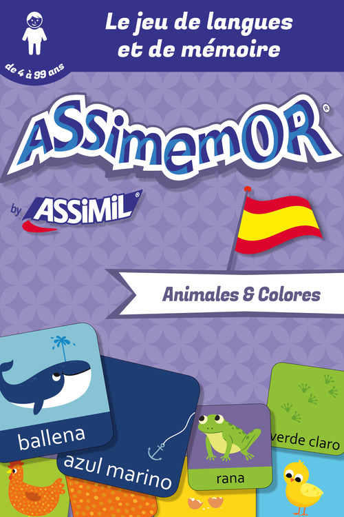 Couverture ebook de Assimemor - Mes premiers mots espagnols : Animales y colores, de Celadon, Jean-Sebastien Deheeger