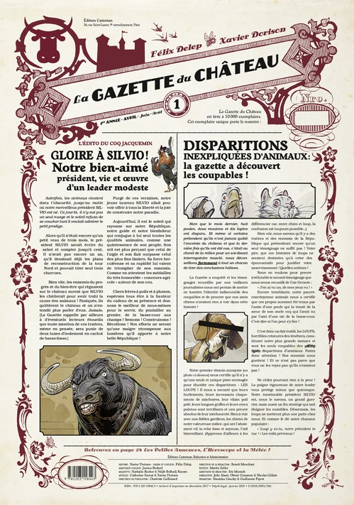 Couverture ebook de La Gazette du Château (Tome 1), de Dorison/Delep