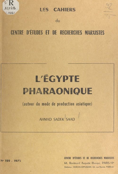 ebook cover of L'Égypte pharaonique, by Ahmad Sadek Saad