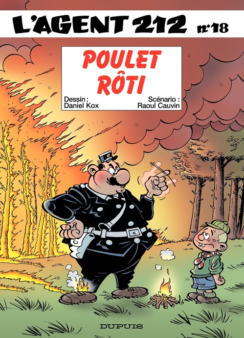 Couverture ebook de L'Agent 212 - Tome 18 - Poulet rôti, de Raoul Cauvin, Daniel Kox