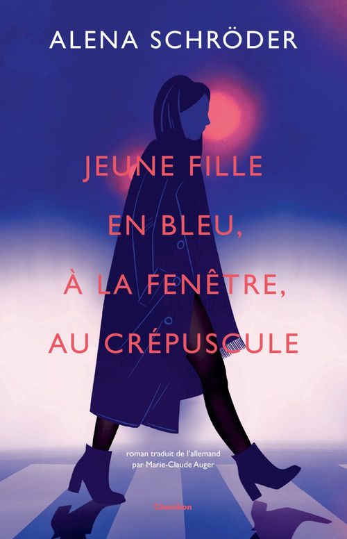 Couverture ebook de Jeune fille en bleu, à la fenêtre, au crépuscule, de Alena Schröder