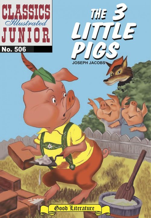 ebook cover of The 3 Little Pigs, by Joseph Jacobs