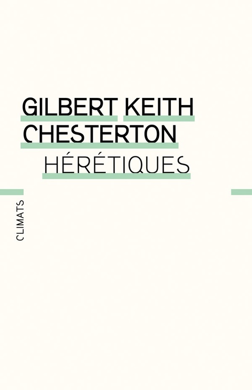 ebook cover of Hérétiques, by Gilbert Keith Chesterton