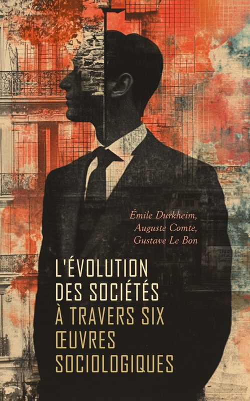 ebook cover of L'Évolution des Sociétés à Travers Six OEuvres Sociologiques, by Emile Durkheim, Auguste Comte, Gustave Le Bon, Guillaume De Greef