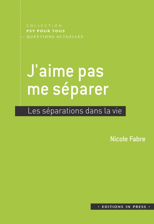 Couverture ebook de J´aime pas me séparer, de Nicole Fabre