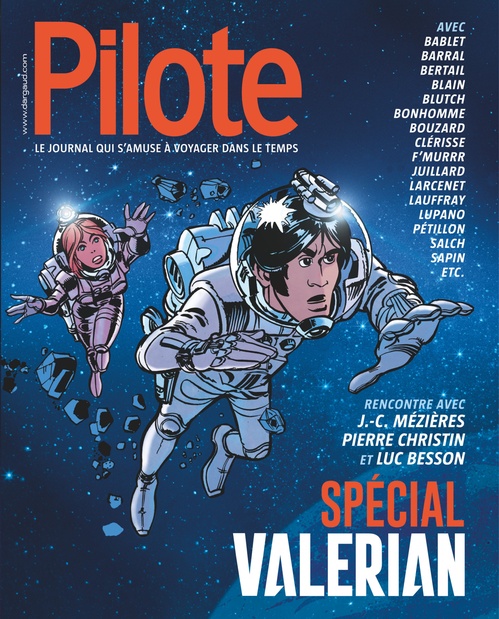 Couverture ebook de Pilote - Valérian, de Luc Besson, Pierre Christin, Collectif, Jean-claude Mézières