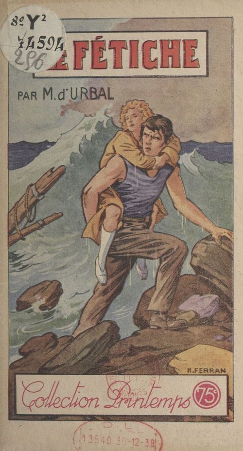 Couverture ebook de Le fétiche, de M. D''Urbal