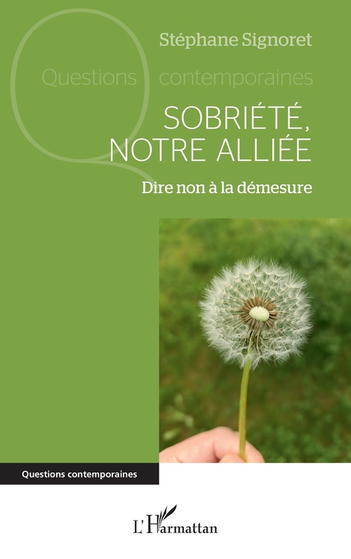 Couverture ebook de Sobriété, notre alliée, de Stéphane Signoret