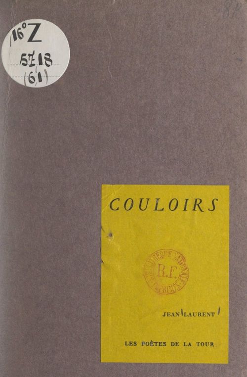 Couverture ebook de Couloirs, de Jean Laurent
