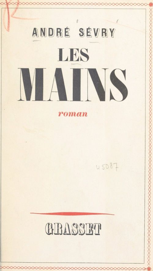 Couverture ebook de Les mains, de Andre Sevry