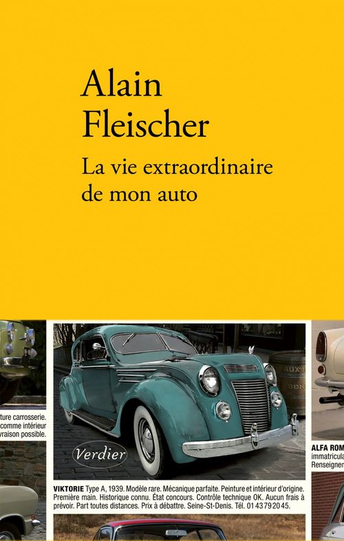 Couverture ebook de La vie extraordinaire de mon auto, de Alain Fleischer
