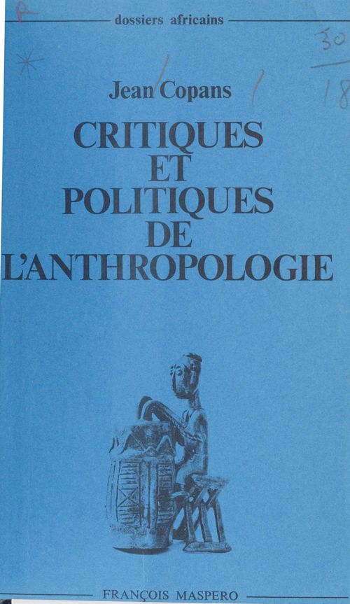 Couverture ebook de Critiques et politiques de l'anthropologie, de Jean Copans