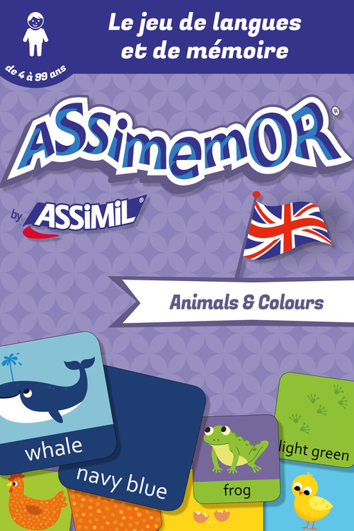 Couverture ebook de Assimemor - Mes premiers mots anglais : Animals and Colours, de Celadon, Jean-Sebastien Deheeger