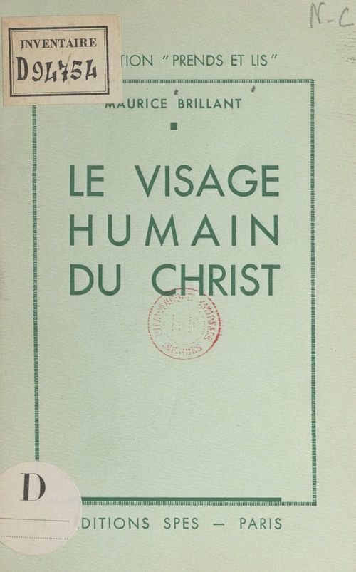 ebook cover of Le visage humain du Christ, by Maurice Brillant