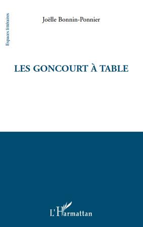 Couverture ebook de Les goncourt à table, de Joëlle Bonnin-ponnier