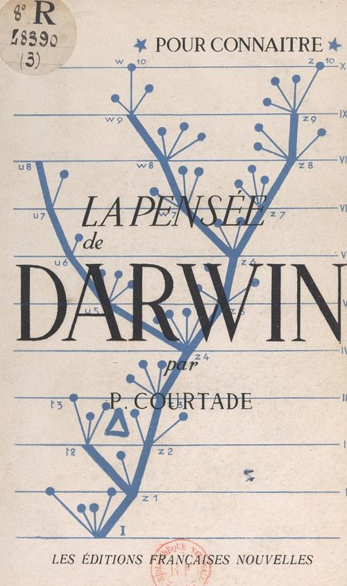 Couverture ebook de La pensée de Charles Darwin, de Pierre Courtade