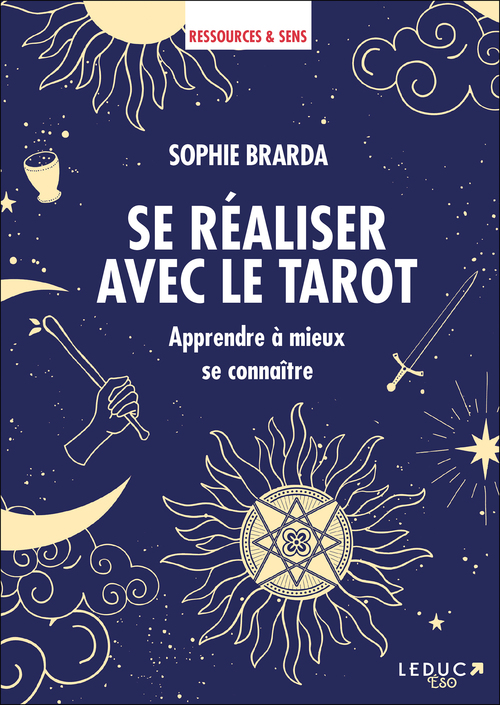 Couverture ebook de Se réaliser avec le tarot, de Sophie Brarda