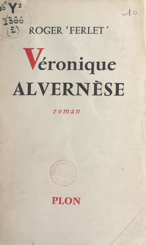 Couverture ebook de Véronique Alvernèse, de Roger Ferlet