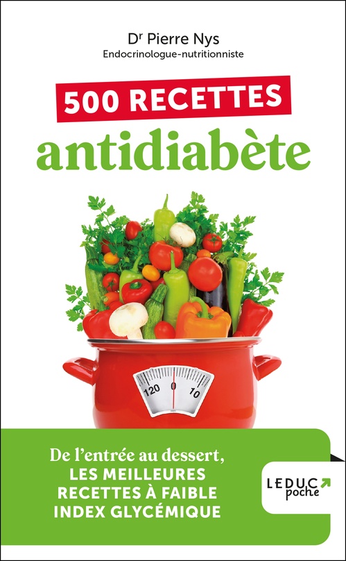 ebook cover of 500 recettes antidiabète, by Dr Pierre Nys