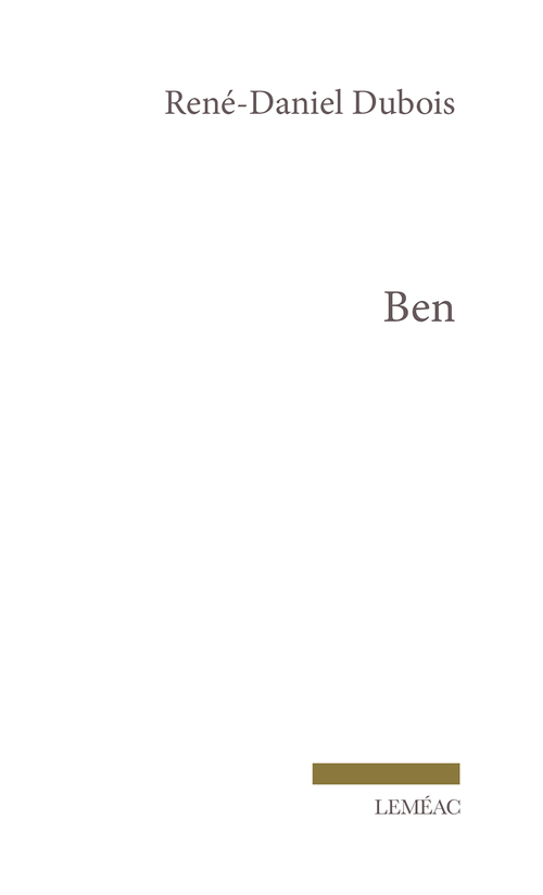 ebook cover of Ben, by René-Daniel Dubois