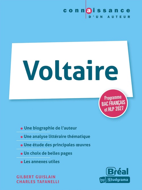 ebook cover of Voltaire - Programme Bac français et HLP 2027, by Charles Tafanelli, Gilbert Guislain