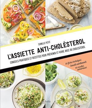 Couverture ebook de L'assiette anti-cholestérol, de Camille Petit