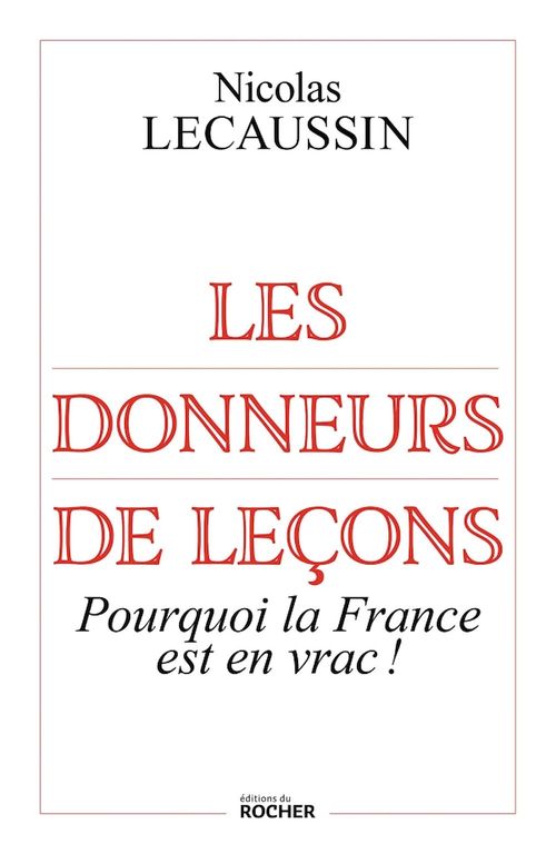 Couverture ebook de Les donneurs de leçons, de Nicolas Lecaussin