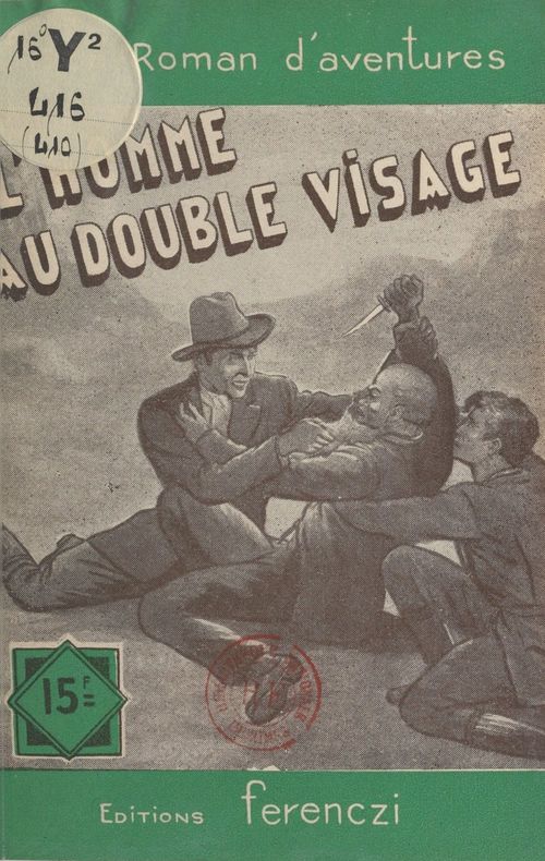Couverture ebook de L'homme au double visage, de Serge Alkine