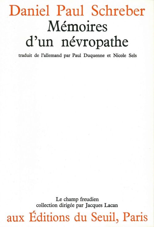 ebook cover of Mémoires d'un névropathe, by Schreber Daniel Paul