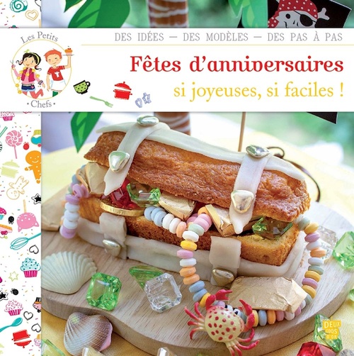 Couverture ebook de Les petits chefs - Fêtes d'anniversaire, de Mélodie Machizaud, Philippine de Belair