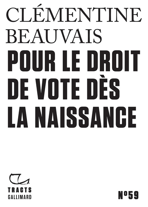 Couverture ebook de Tracts (N°59) - Pour le droit de vote dès la naissance, de Clémentine Beauvais